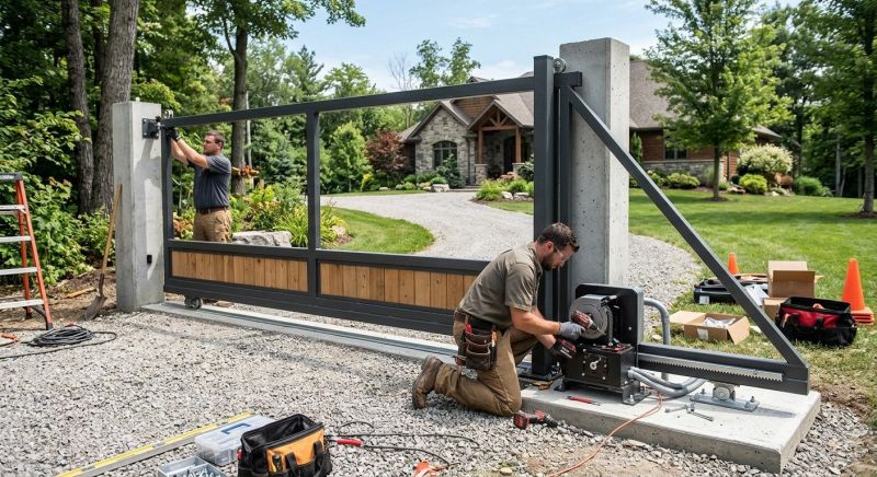 Remote Gate Installation in Naperville, IL