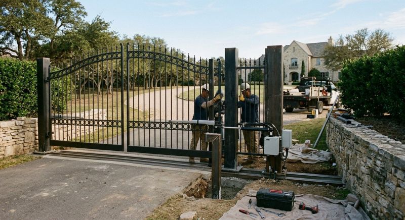 Entrance Gate Installation in Cary, NC